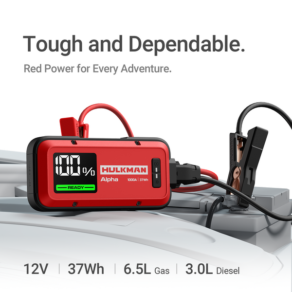 Alpha Ultra Red City Series 1000A Smart Jump Starter for Sedans