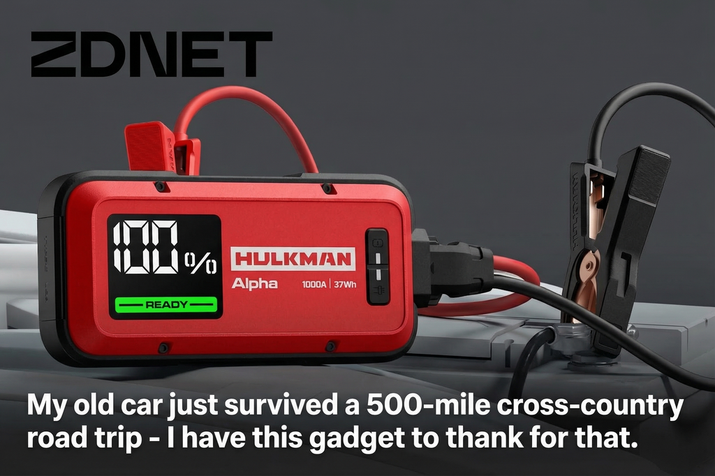 Hulkman Alpha Ultra Jump Starter Earns Fresh Praise from ZDNET