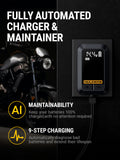 Sigma 1 Guard Series – 1A 6V/12V Smart Battery Charger & Maintainer, Automatic Trickle Charger with Intelligent Charging and Desulfation for Cars, Motorcycles & ATVs