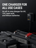 Sigma 1 Guard Series – 1A 6V/12V Smart Battery Charger & Maintainer, Automatic Trickle Charger with Intelligent Charging and Desulfation for Cars, Motorcycles & ATVs