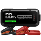 Hulkman Alpha Pro 1750A Jump Starter, 59.2Wh High-Capacity Car Battery Jump Starter, PD65W Fast Charging in & Out, 3.3" Smart Display Jump Box, 12V Jump Pack for 8.0L Gas/5.0L Diesel, Solid Black