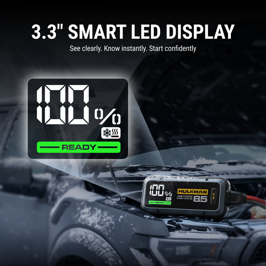 Alpha 85S Cold-Weather Series 2000A Smart Jump Starter with Pre-Heat Tech for SUVs, Pickups & Sub-Zero Conditions