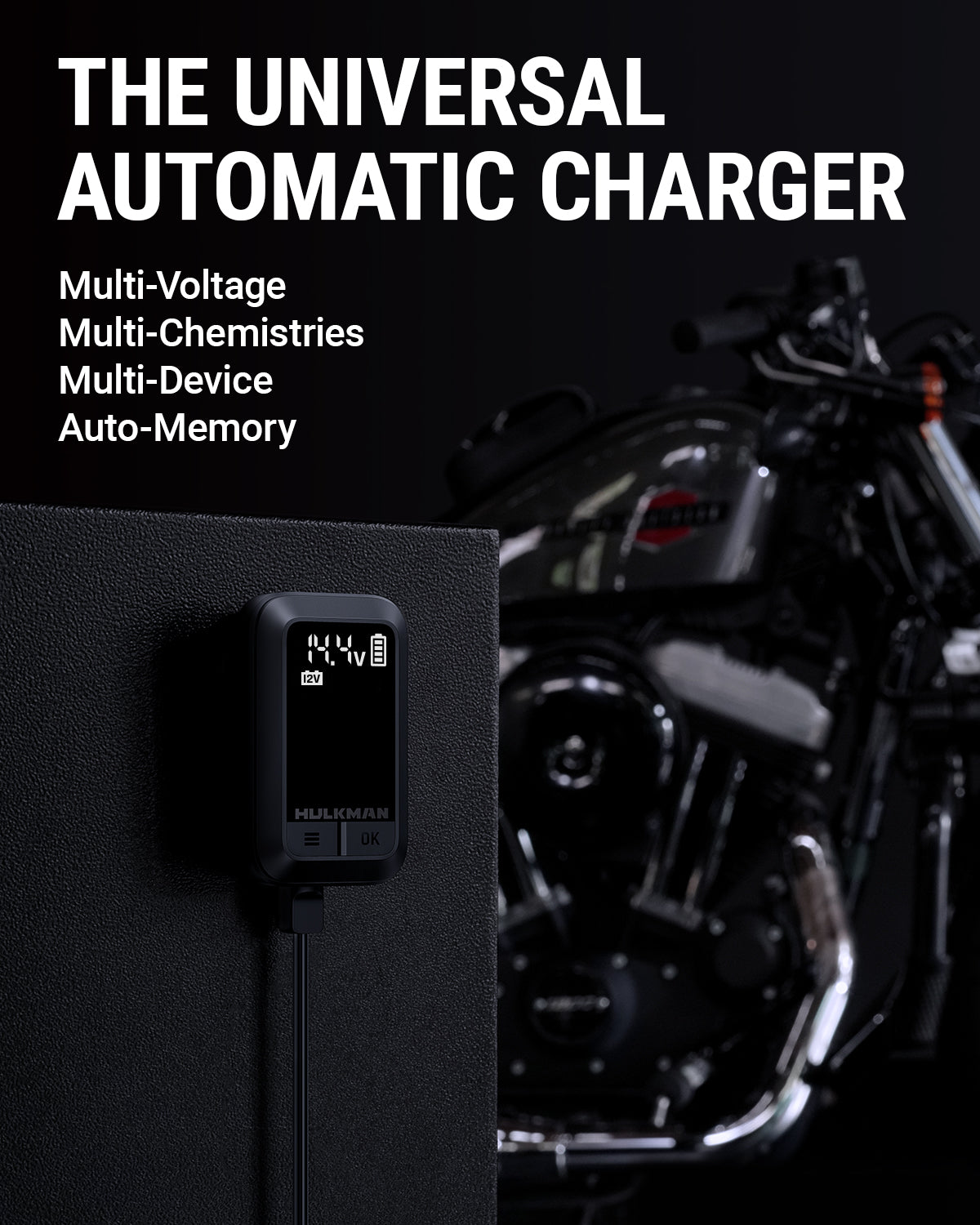 HULKMAN Sigma 1 Car Battery Charger 1A 6V/12V Automatic Smart Trickle  Charger