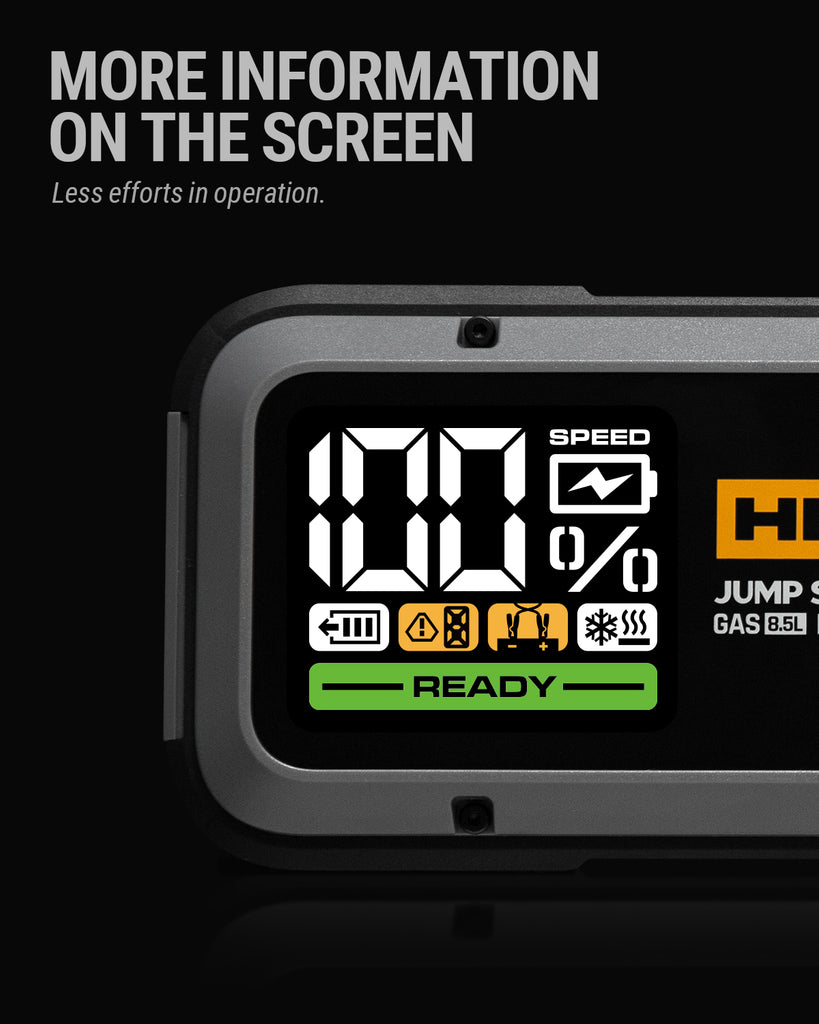 HULKMAN Alpha 85S 2000A Portable Jump Starter with 40°F Start Tech